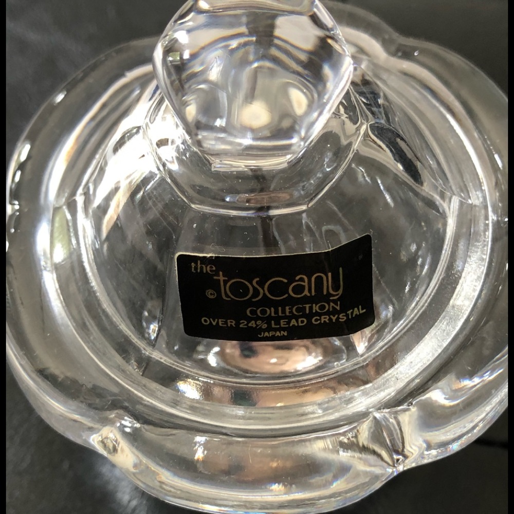 VINTAGE GLASS SUGAR SERVING PIECE.